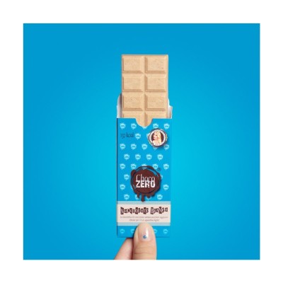 CHOCO ZERO Tavoletta di cioccolato senza zuccheri aggiunti gusto NOCCIOLATO BIANCO