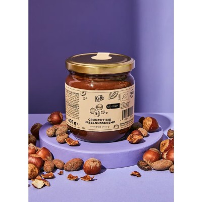 Crema di nocciole e cacao crunchy bio 400 g