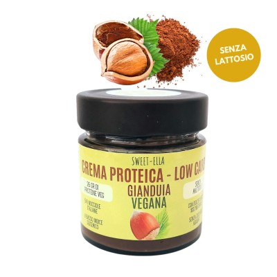 CREMA PROTEICA LOW CARB ALLA GIANDUIA VEGANA