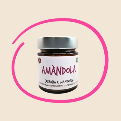 Amàndola crema spalmabile con carruba e mandorla 200g