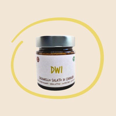 Dwi Crema spalmabile al caramello salato di carruba 200g