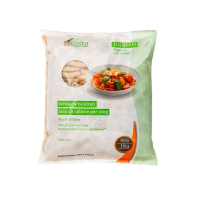 Rigataki essiccati - formato rigatoni di Konjac