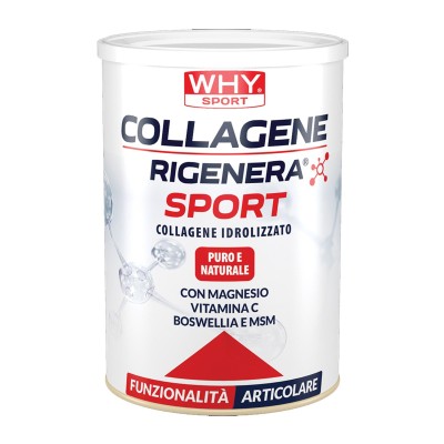 COLLAGENE RIGENERA® SPORT: collagene idrolizzato, magnesio, vitamina C, MSM, boswellia