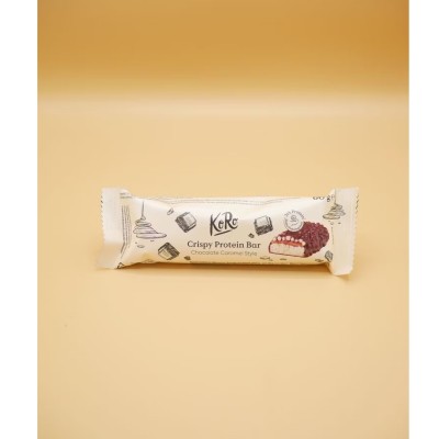 Barretta proteica crunchy al cioccolato e caramello