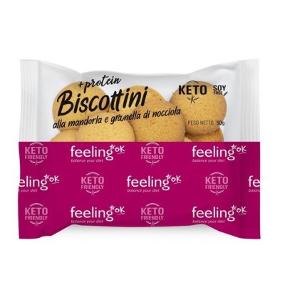 Biscottini alla mandorla e granella di nocciola +protein