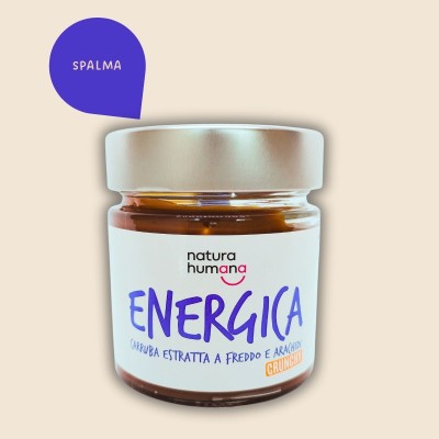 Energica crema spalmabile proteica con carruba e arachidi