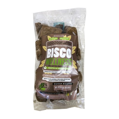 Biscotti proteici Low Carb “Bisco Wellness” con omega3 e prebiotici gusto Multicereali