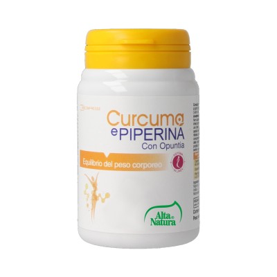 CURCUMA E PIPERINA CON OPUNTIA: equilibrio del peso corporeo
