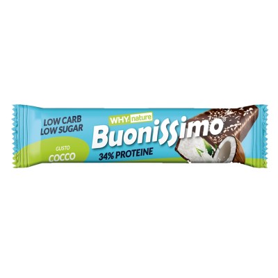 BUONISSIMO: Low Carb Coconut Bar Filled and Covered