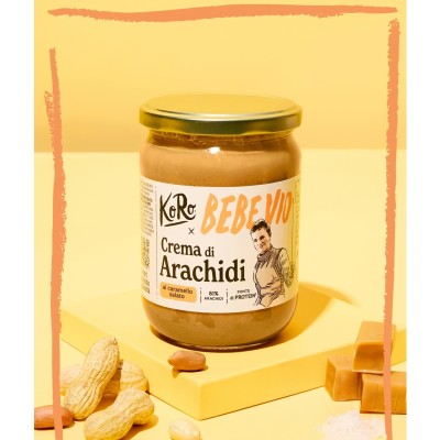 Crema di arachidi al caramello salato "KoRo x Bebe Vio" | 500 g