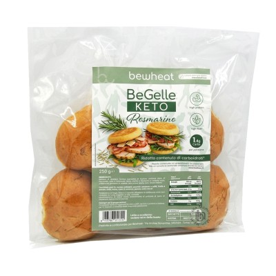 BeGelle Keto Rosemary: Only 1.5g of carbs per sandwich