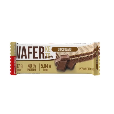 WAFER KETO CIOCCOLATO, con solo 6.87gr di carboidrati