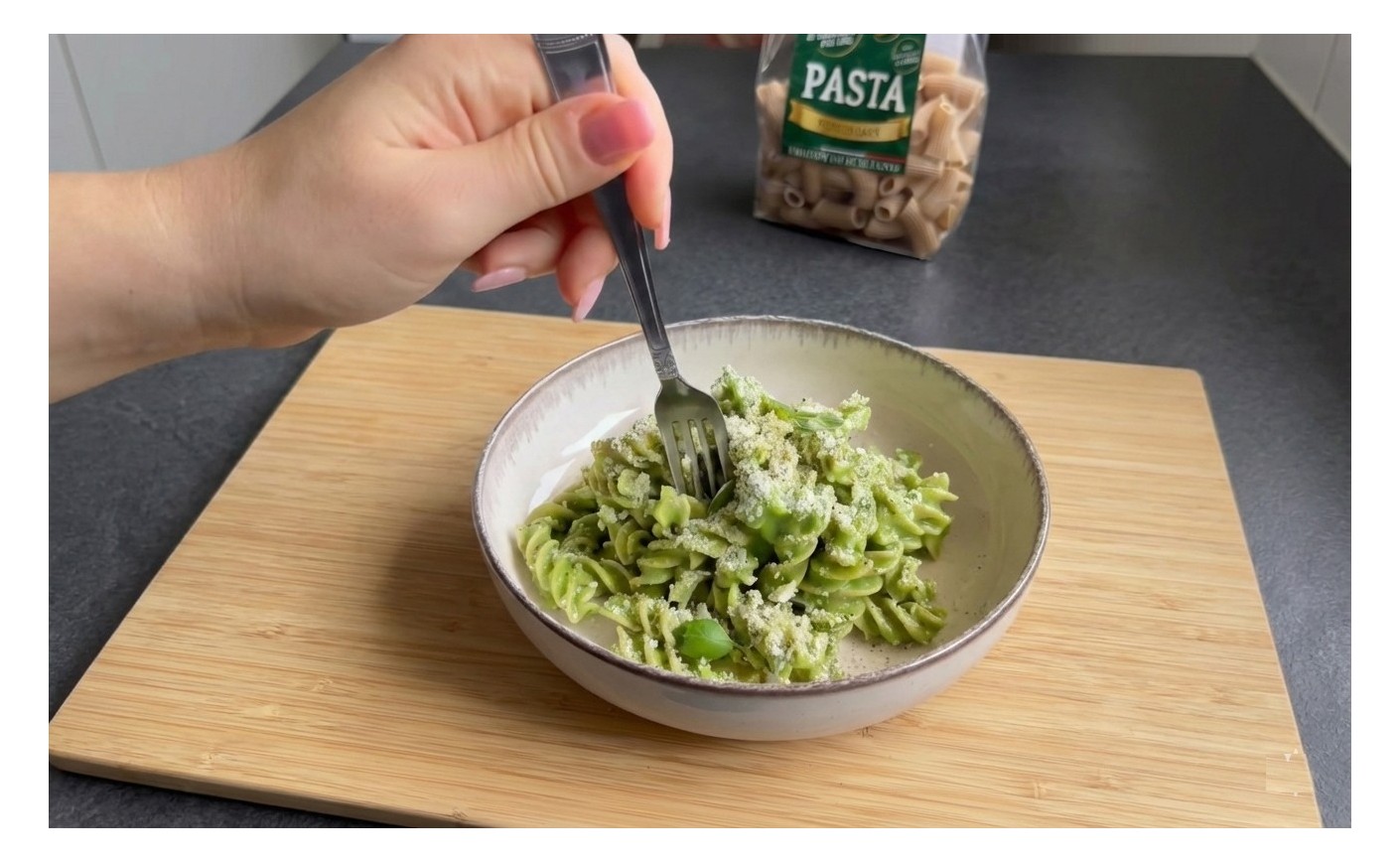 Fusilli con Crema di Zucchine, Pistacchio e Pecorino