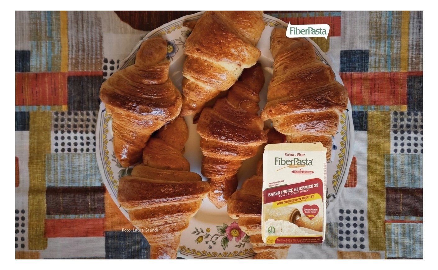 I cornetti con farina FiberPasta