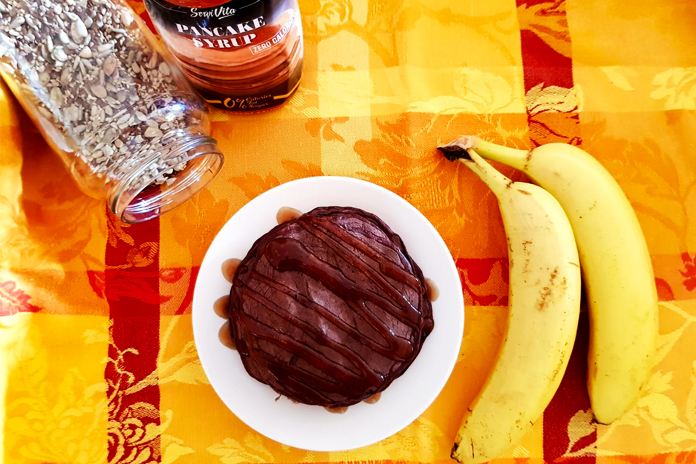 Pancake proteico Banana e Cacao