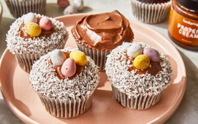 Cupcake di Pasqua a forma di nido